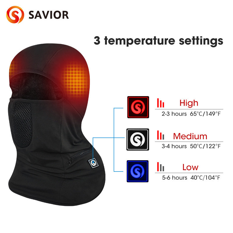 Balaclava Ski Mask - Спасательная Теплая Лыжная маска с аккумулятором,