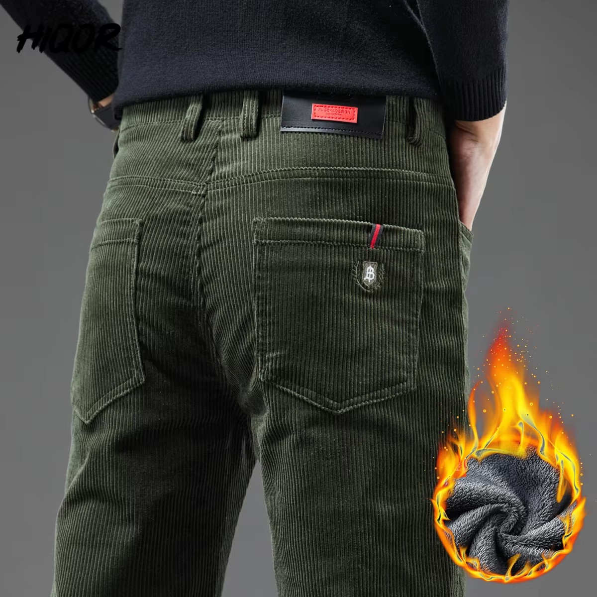 Corduroy Pant Warm - Мужские зимние вельветовые брюки: теплые, плотные,