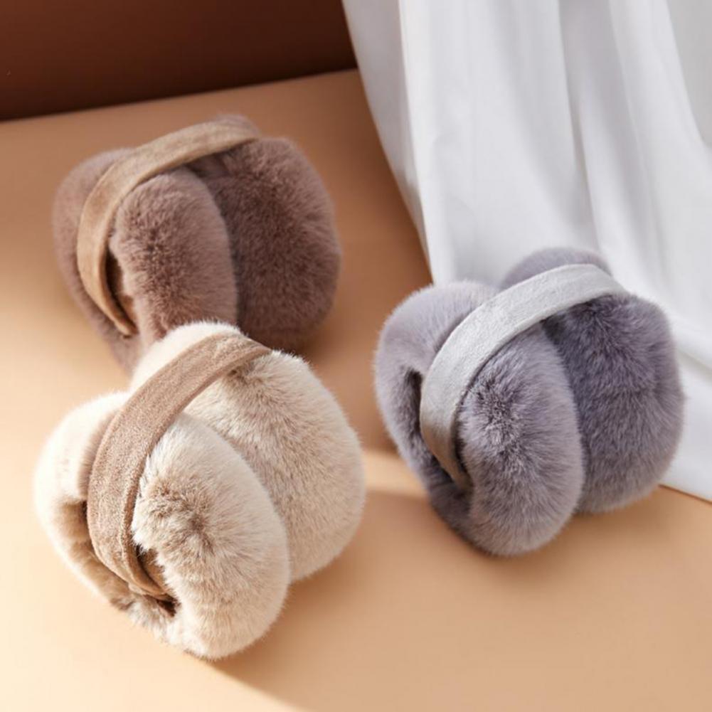 Earmuffs Foldable - Женские зимние наушники, плюшевые наушники, складные