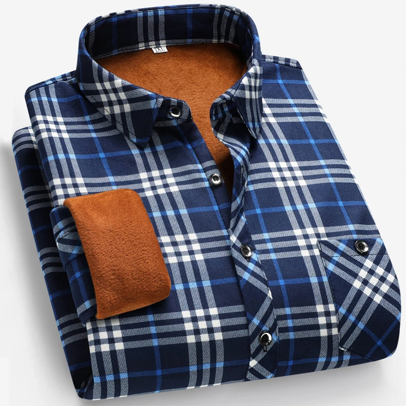 Flannel Shirt Lined - Осенне-зимняя мужская рубашка с длинным рукавом