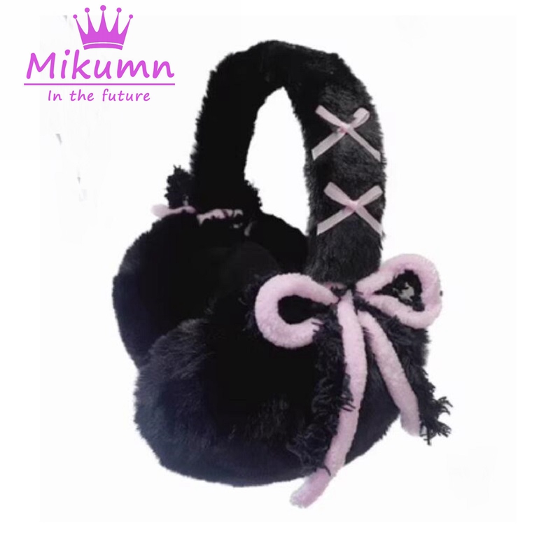 Earmuffs Foldable - Mikumn Harajuku Y2k милый сладкий бант
