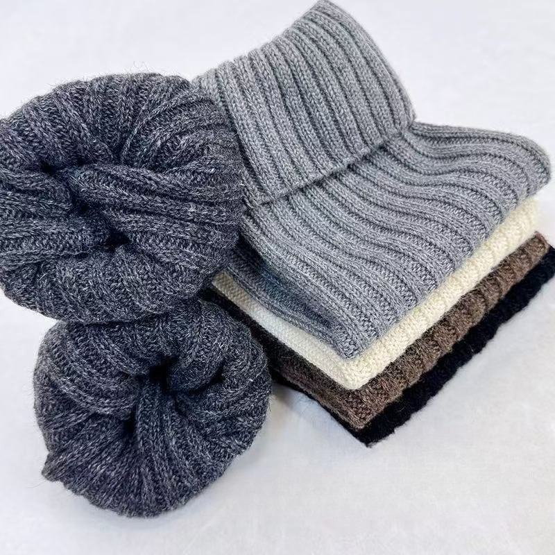 Thermal Sock Wool - Шерстяные вязаные гетры-носки для женщин, толстые,