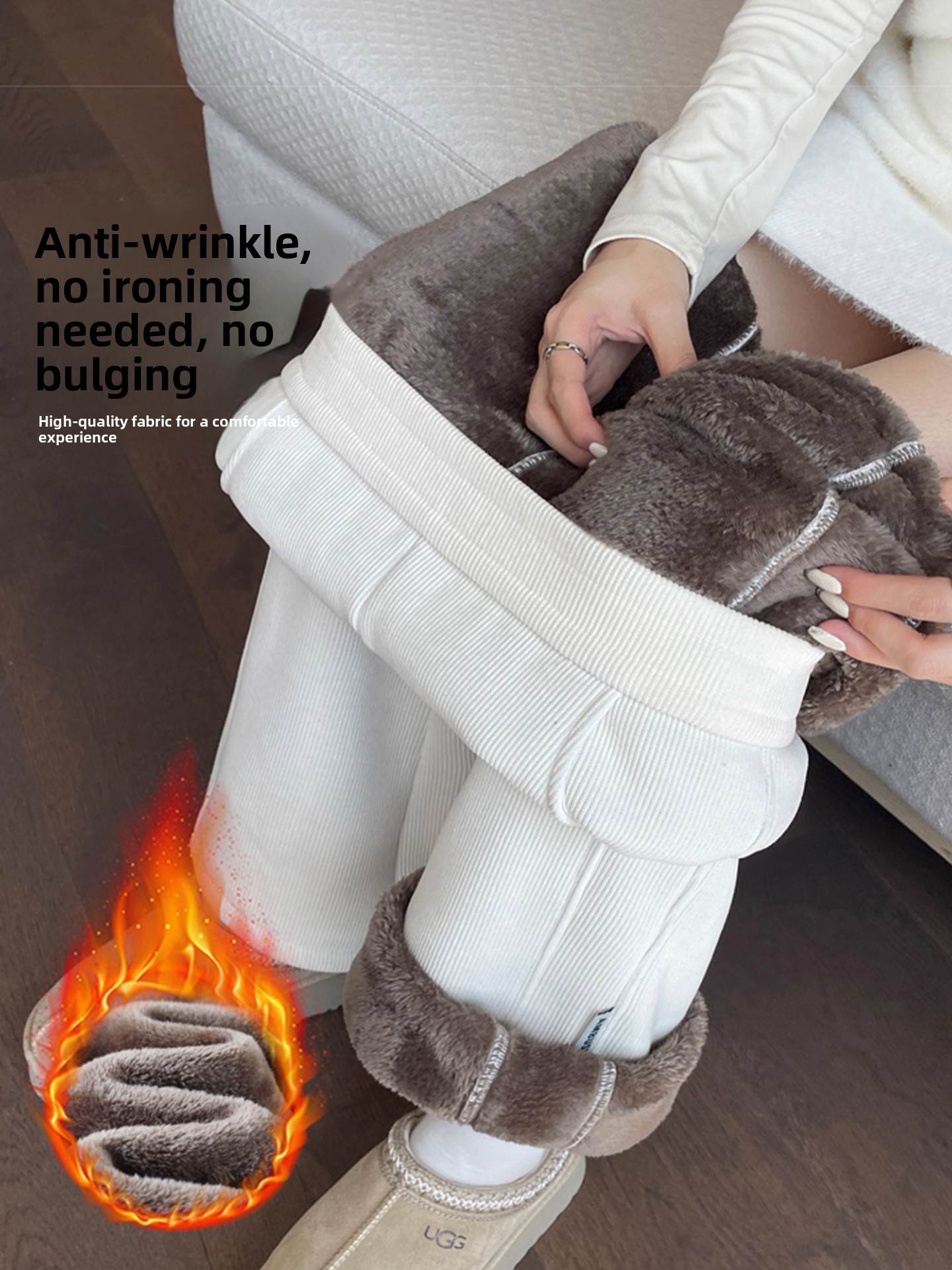 Corduroy Pant Warm - Женские утепленные брюки из вельвета с