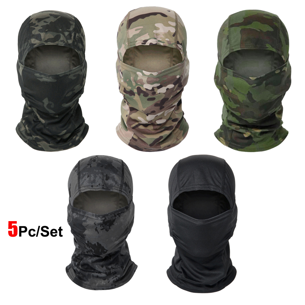 Balaclava Ski Mask - Комплект из 5 камуфляжных балаклав: полнолицевая