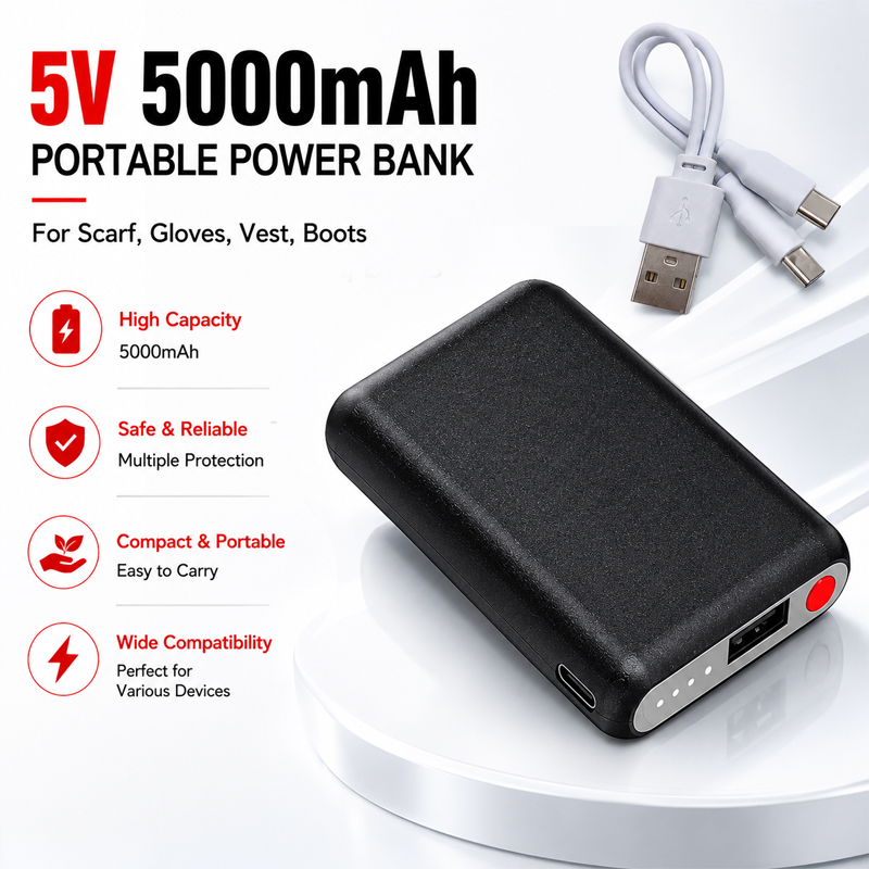 Heated Vest Battery - Аккумулятор 5В 5000мАч для перчаток с