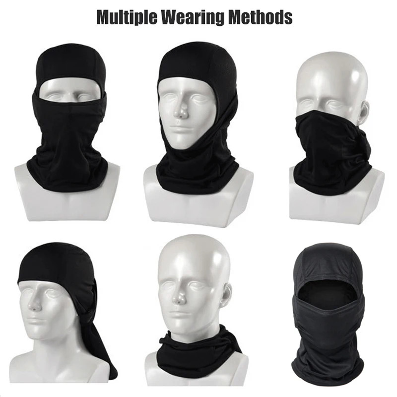 Balaclava Ski Mask - Камуфляжная Балаклава, шляпа, велосипедная полнолицевая маска,
