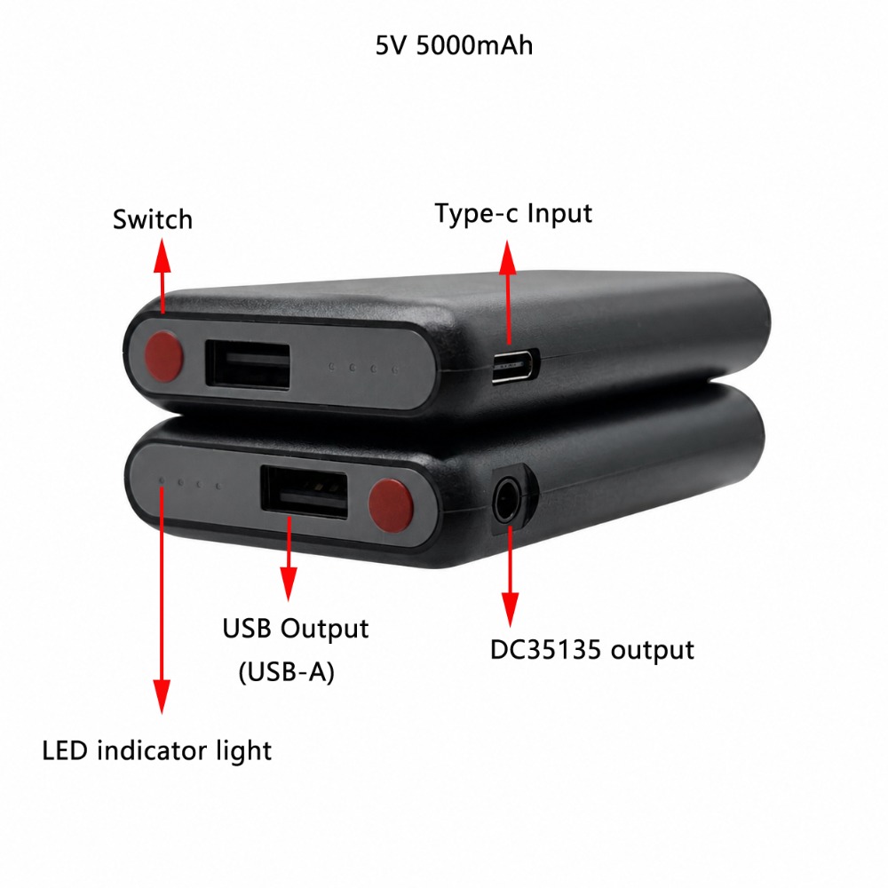 5 В 5000 мАч перчатки с подогр – обзор и цена Heated Vest Battery