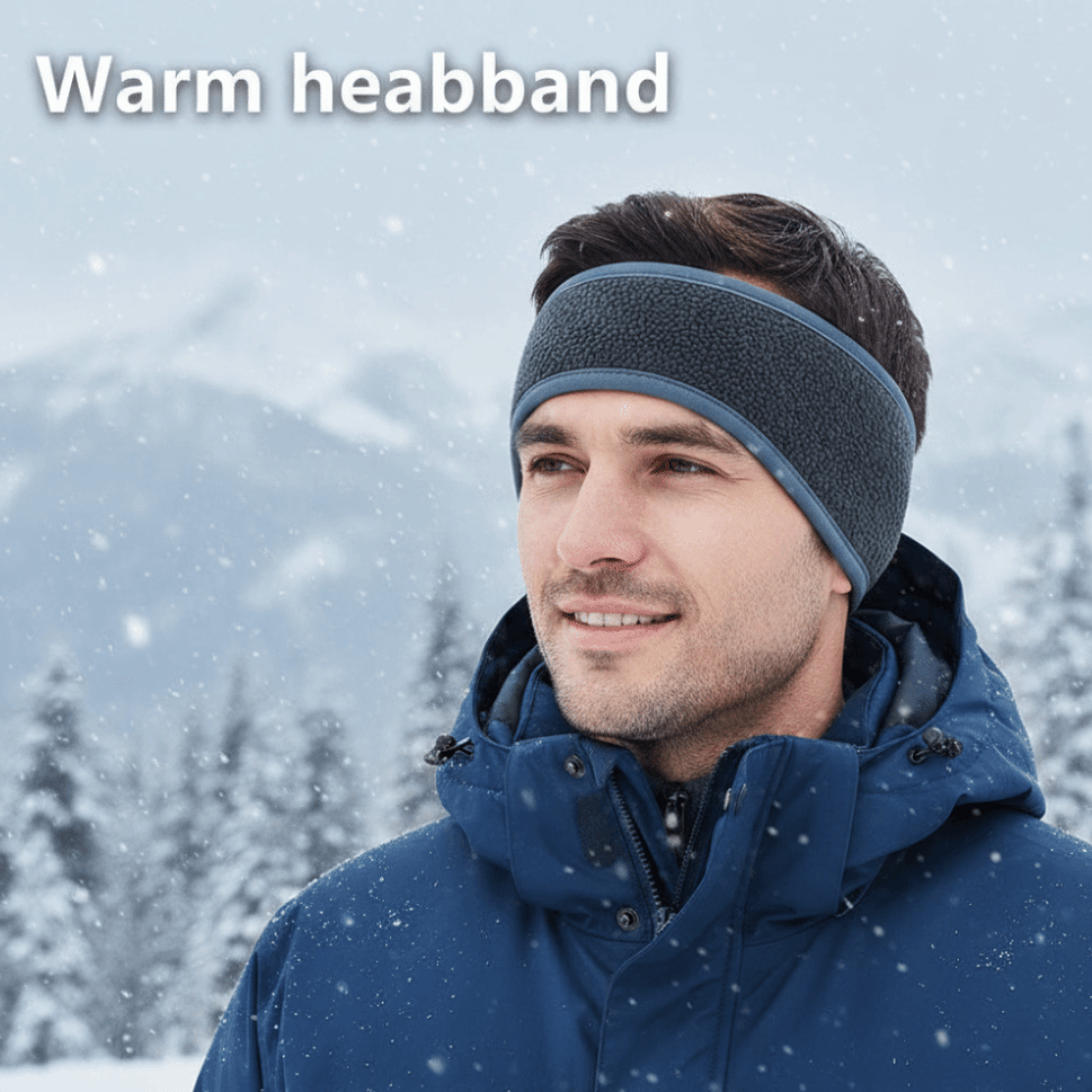 Теплые флисовые спортивные пов – обзор и цена Winter Headband Fleece