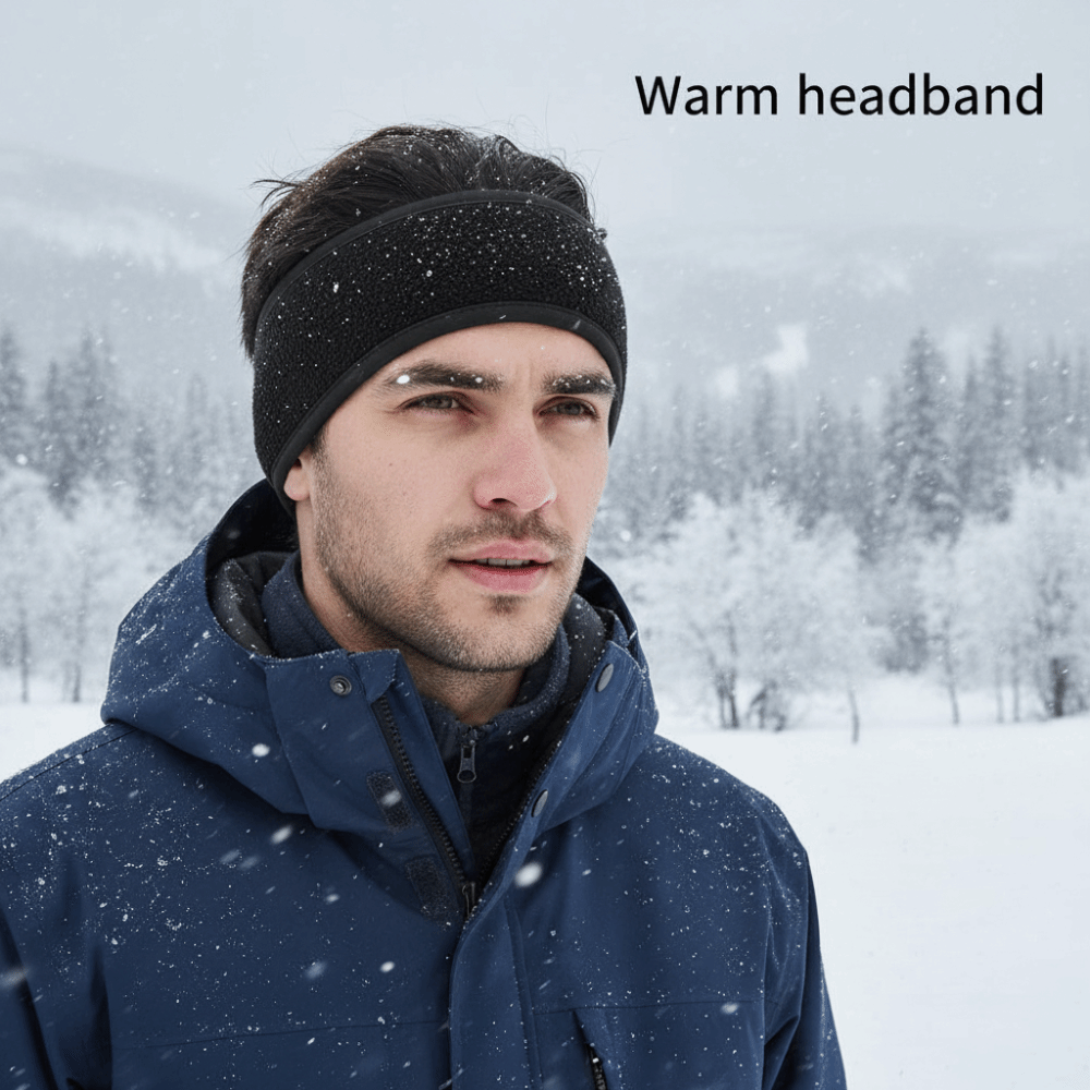 Теплые флисовые спортивные пов – обзор и цена Winter Headband Fleece