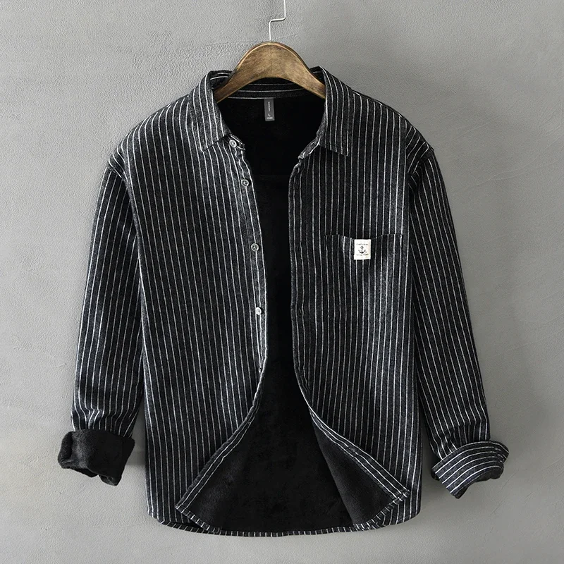 Мужские зимние модные теплые т – обзор и цена Flannel Shirt Lined