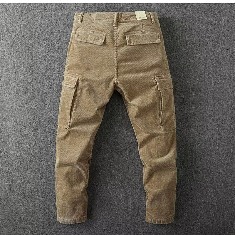 Весенне-осенние новые модные о – обзор и цена Corduroy Pant Warm