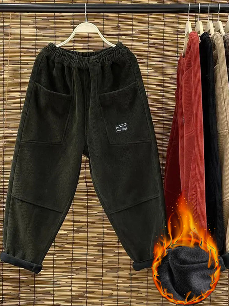 Повседневные Бархатные женские – обзор и цена Corduroy Pant Warm