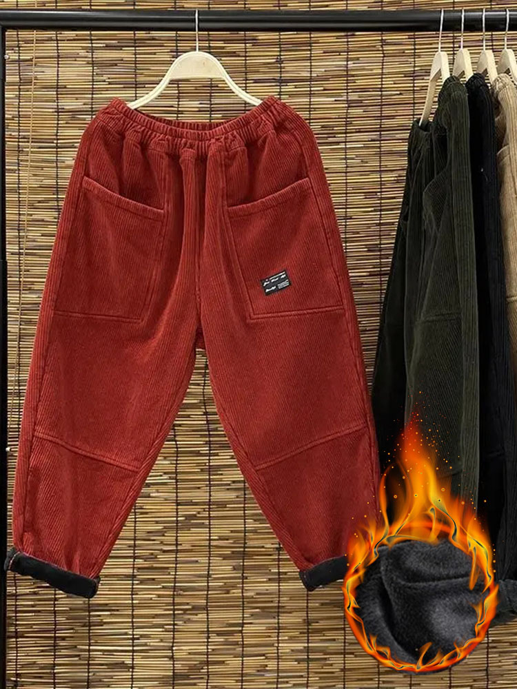 Повседневные Бархатные женские – обзор и цена Corduroy Pant Warm