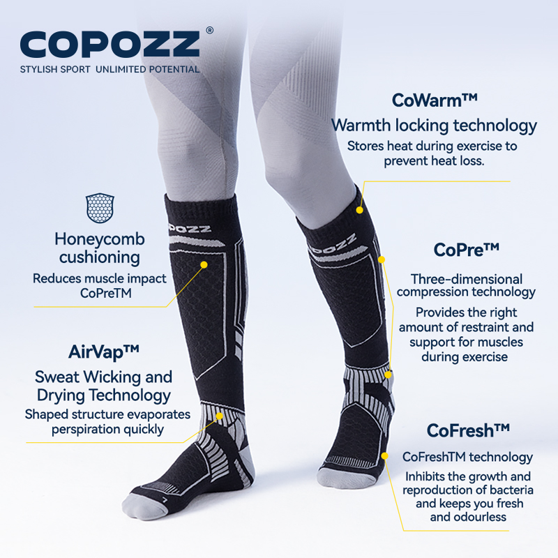 COPOZZ зимние лыжные носки из  – обзор и цена Thermal Sock Wool