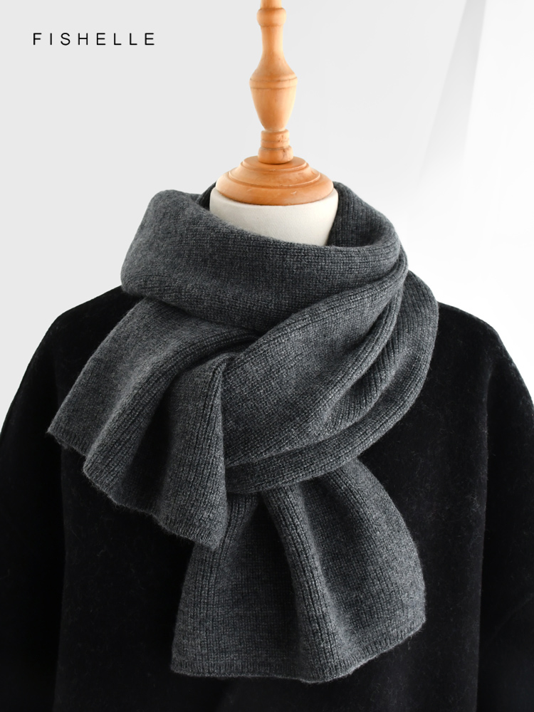 Серый однотонный кашемировый ш – обзор и цена Wool Scarf Men