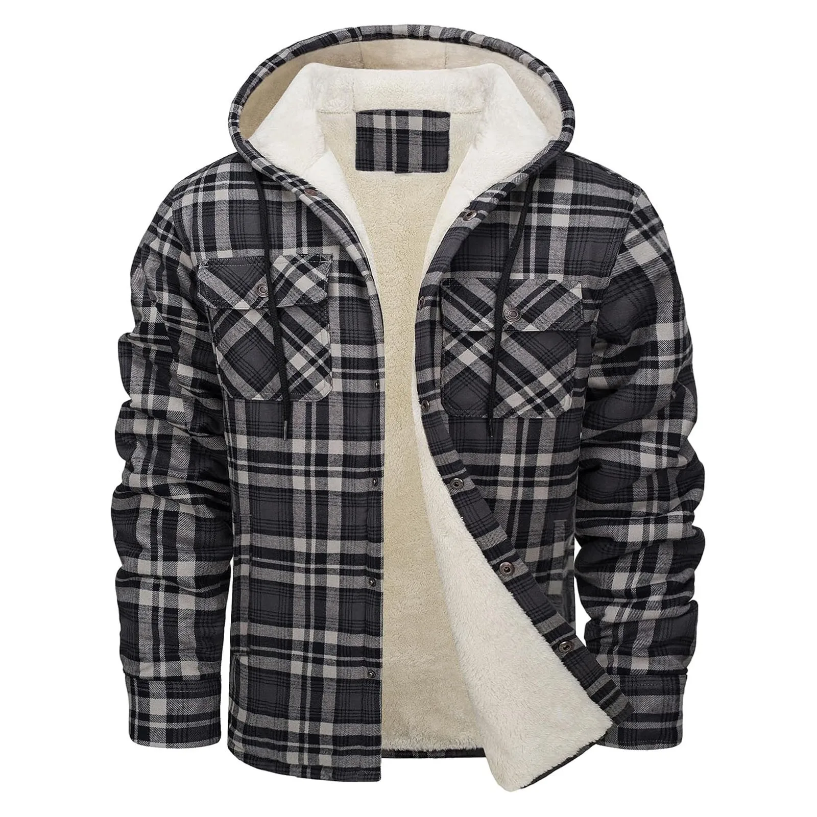 Толстая теплая фланелевая курт – обзор и цена Flannel Shirt Lined