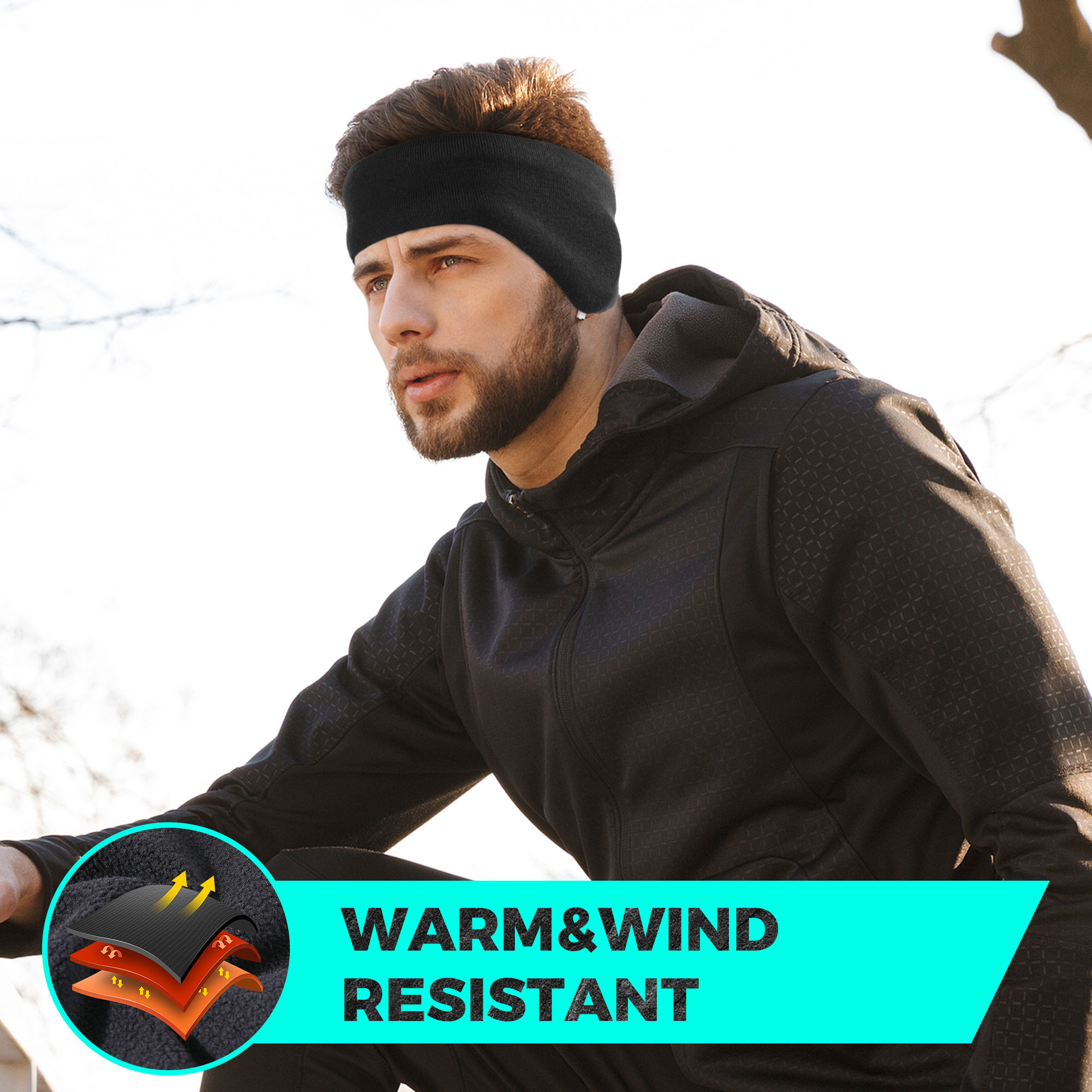 Зимняя флисовая бандана, двухс – обзор и цена Winter Headband Fleece