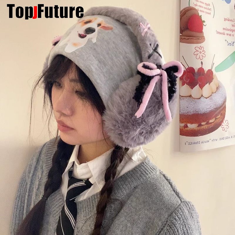Harajuku Y2k милые с бантом в  – обзор и цена Earmuffs Foldable