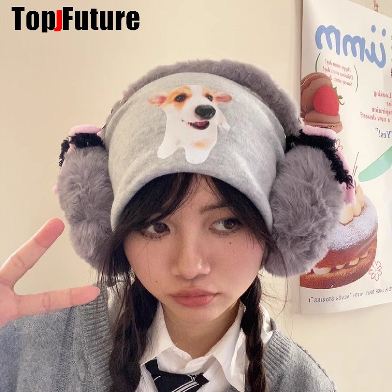 Harajuku Y2k милые с бантом в  – обзор и цена Earmuffs Foldable