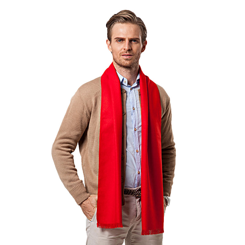Модный зимний однотонный мужск – обзор и цена Wool Scarf Men