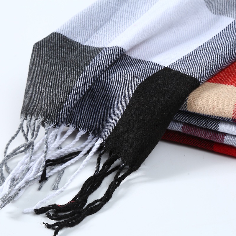 Зимний мужской шарф в клетку,  – обзор и цена Wool Scarf Men