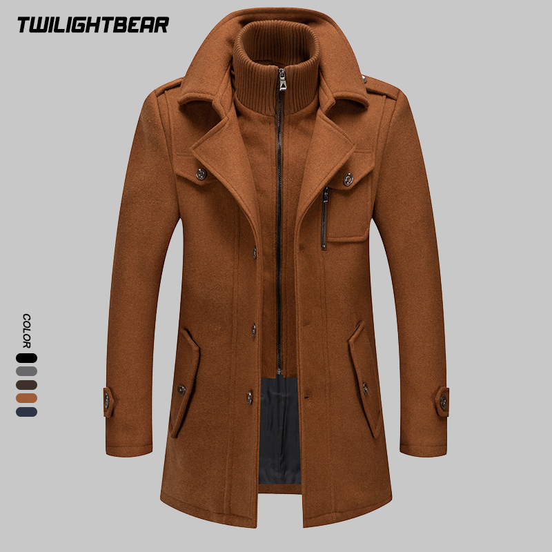 Мужское зимнее шерстяное пальт – обзор и цена Wool Coat Peacoat