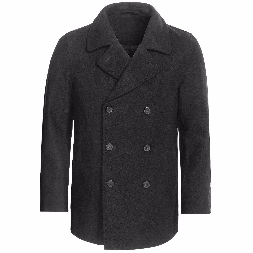 Полупальто темно-серого цвета  – обзор и цена Wool Coat Peacoat