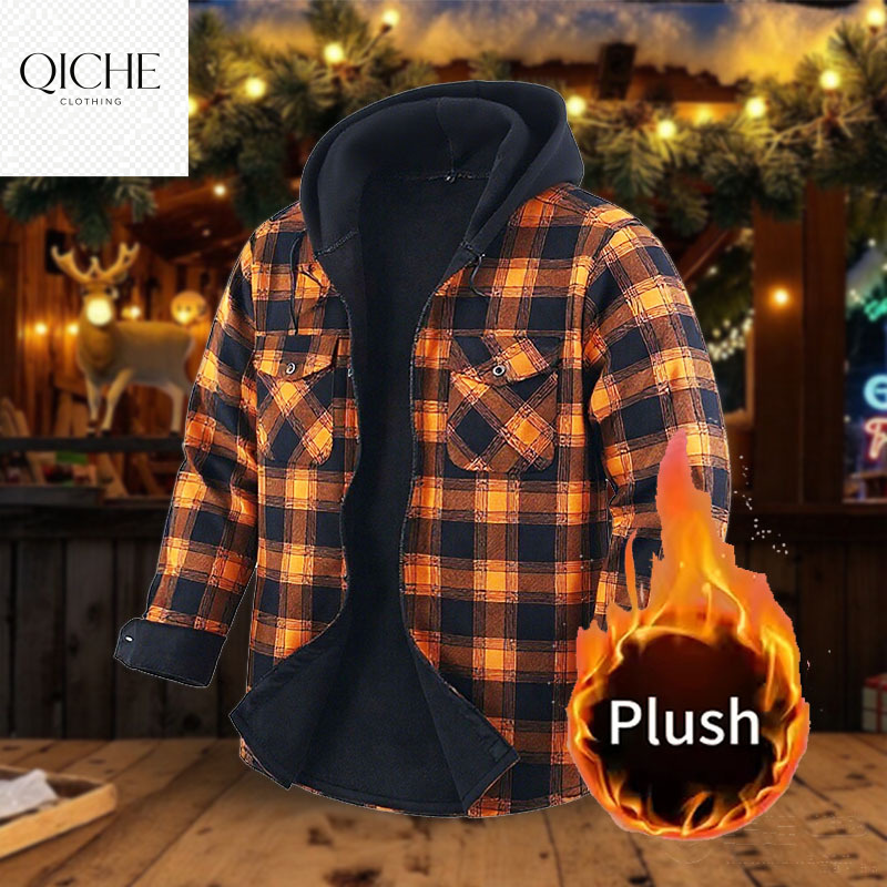 Фланелевая рубашка QICHE с фли – обзор и цена Flannel Shirt Lined