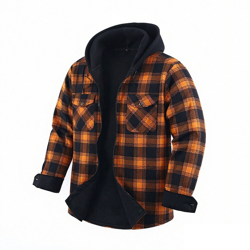 Фланелевая рубашка QICHE с фли – обзор и цена Flannel Shirt Lined