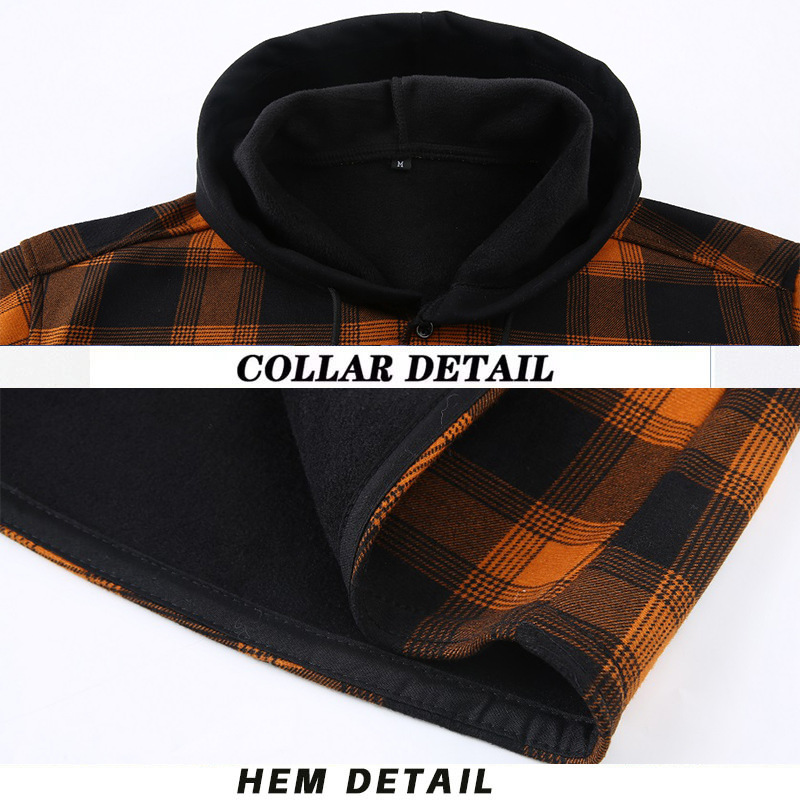 Фланелевая рубашка QICHE с фли – обзор и цена Flannel Shirt Lined