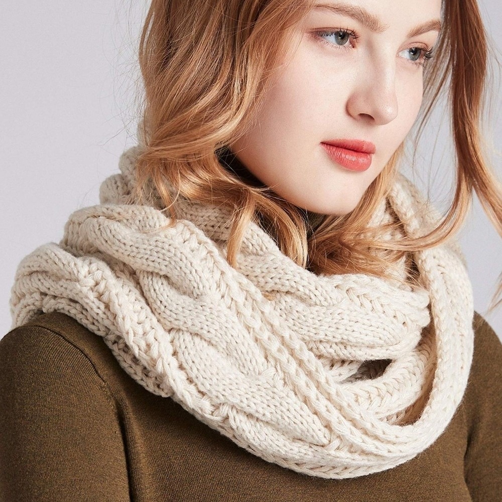 Элегантный однотонный вязаный  – обзор и цена Wool Scarf Men