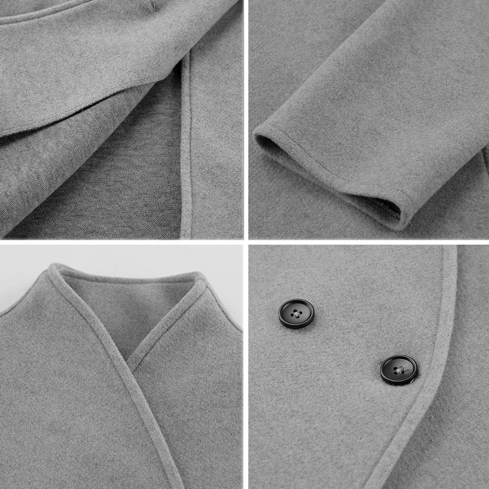 Женское зимнее укороченное шер – обзор и цена Wool Coat Peacoat