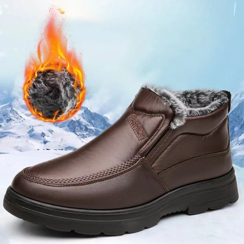 Зимние мужские ботильоны, плюш – обзор и цена Waterproof Winter Boot