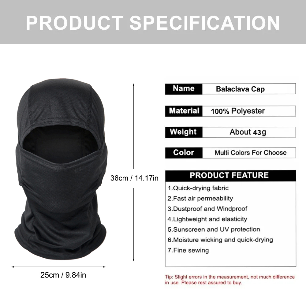 Комплект из 5 камуфляжных бала – обзор и цена Balaclava Ski Mask