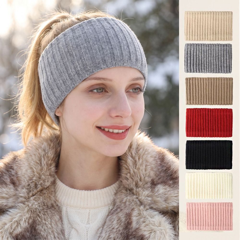 Милая теплая вязаная повязка н – обзор и цена Winter Headband Fleece