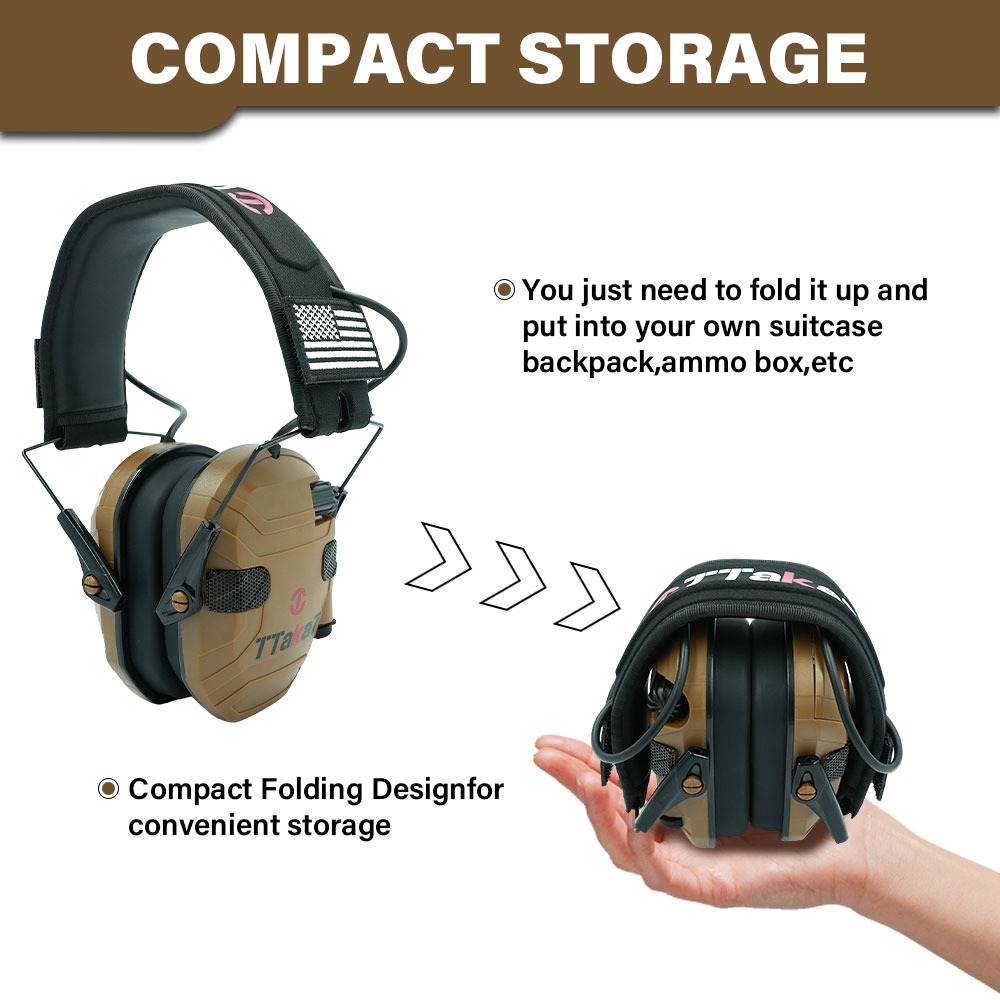 Новые складные электронные нау – обзор и цена Earmuffs Foldable