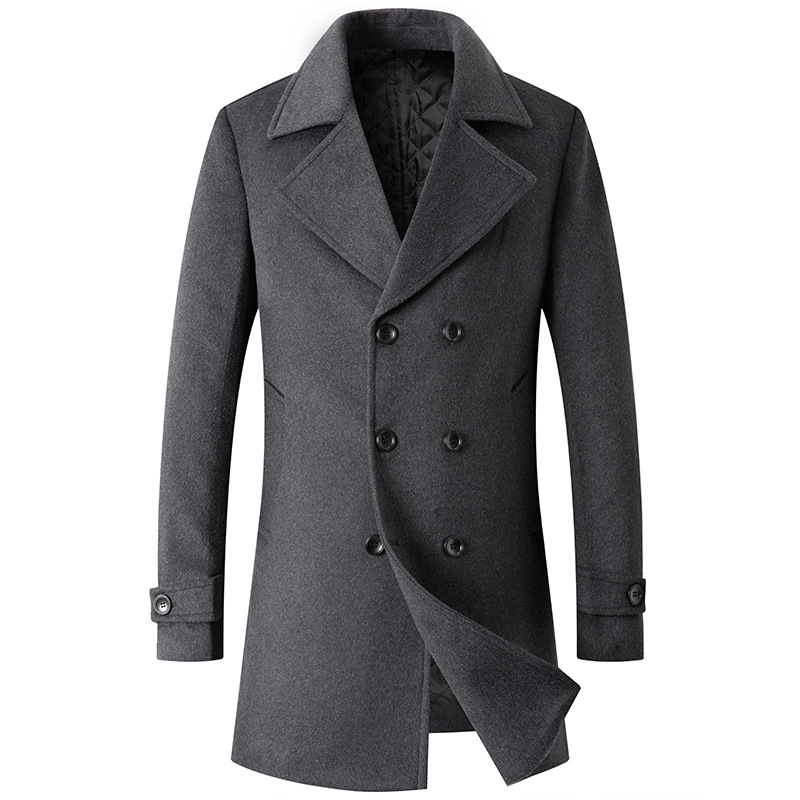 Двубортное пальто, Мужская шер – обзор и цена Wool Coat Peacoat